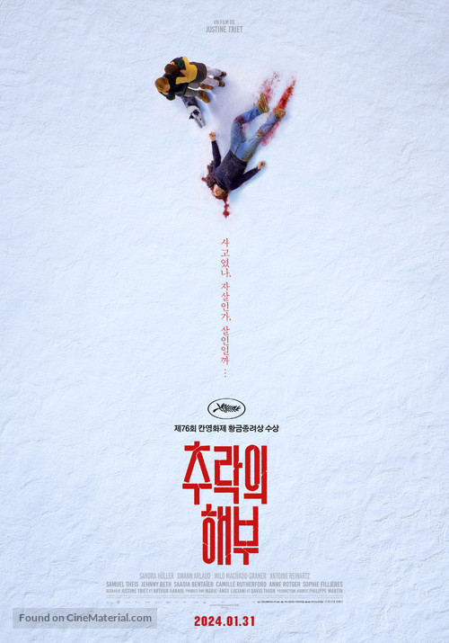 Anatomie d&#039;une chute - South Korean Movie Poster