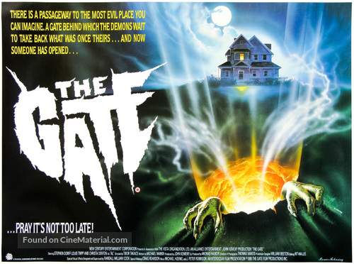 The Gate - British Movie Poster