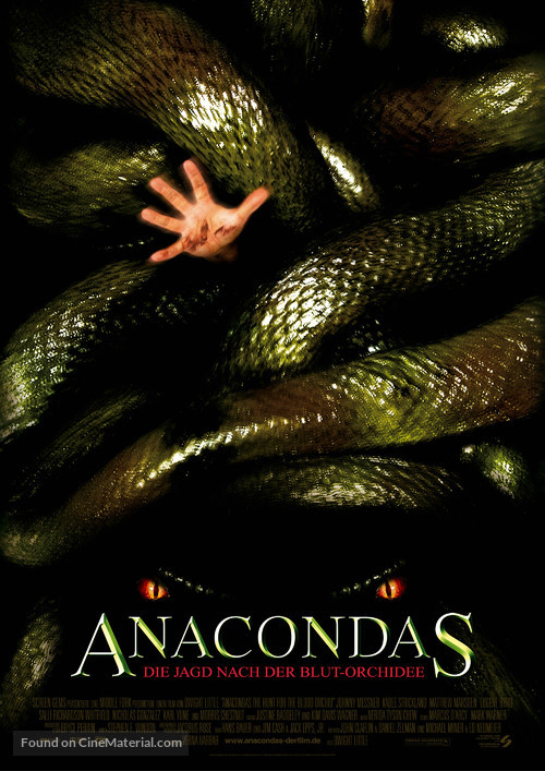 Anacondas: The Hunt For The Blood Orchid - German Movie Poster