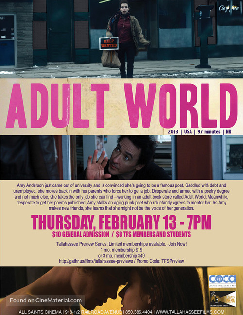 Adult World - Movie Poster