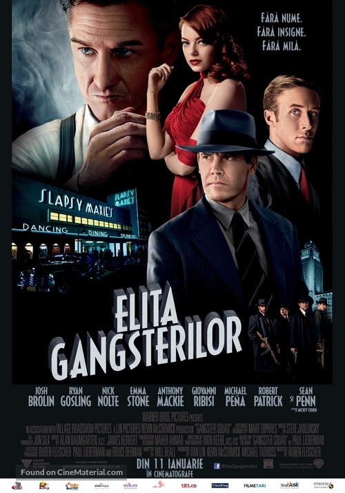 Gangster Squad - Romanian Movie Poster