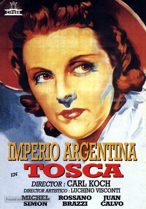 Tosca - Spanish Movie Poster