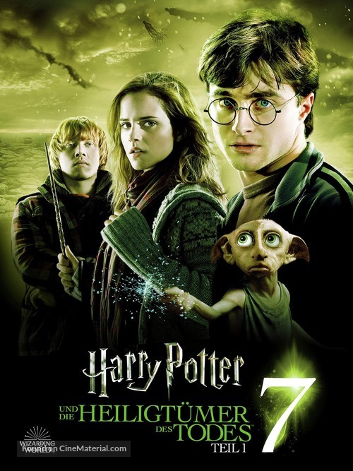 Harry Potter and the Deathly Hallows - Part 1 - German Video on demand movie cover