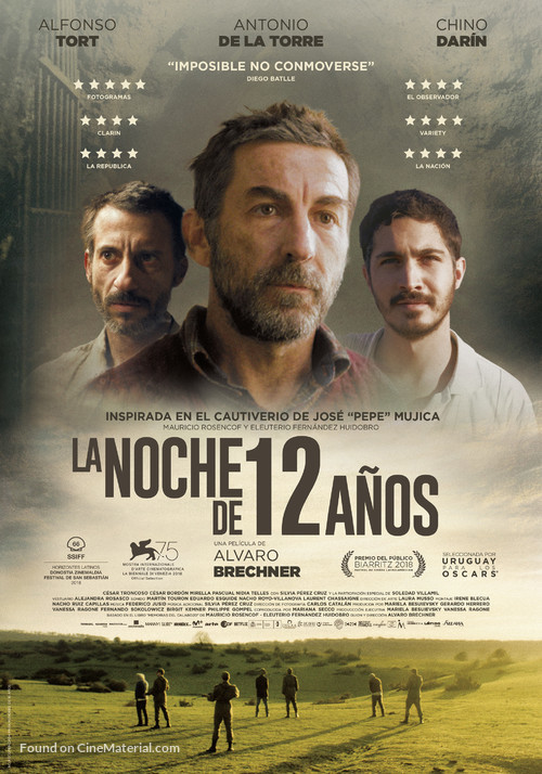 La noche de 12 a&ntilde;os - Spanish Movie Poster
