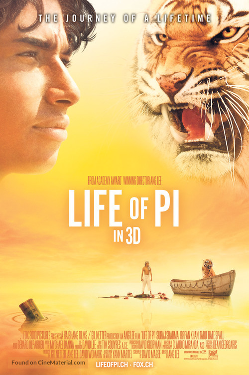 Life of Pi - Swiss Movie Poster