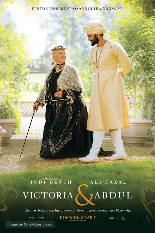 Victoria and Abdul - Swedish Movie Poster
