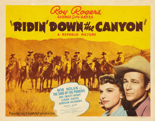 Ridin&#039; Down the Canyon - Movie Poster