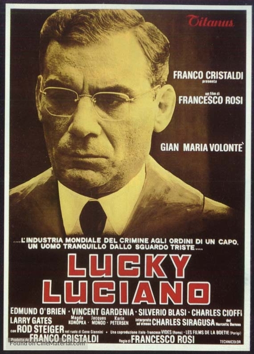 Lucky Luciano - Italian Movie Poster