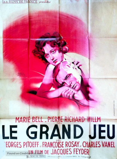 Le grand jeu - French Movie Poster