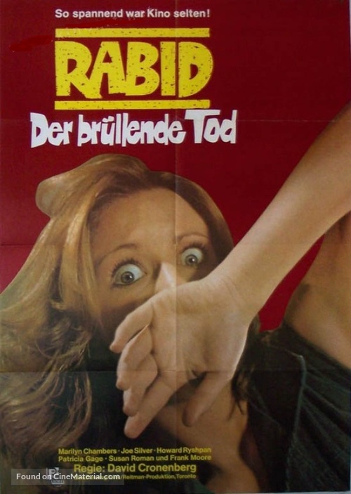 Rabid - German Movie Poster