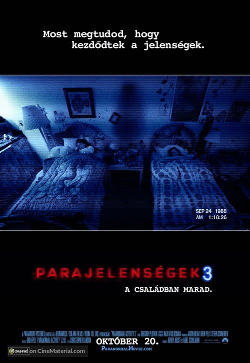 Paranormal Activity 3 - Hungarian Movie Poster