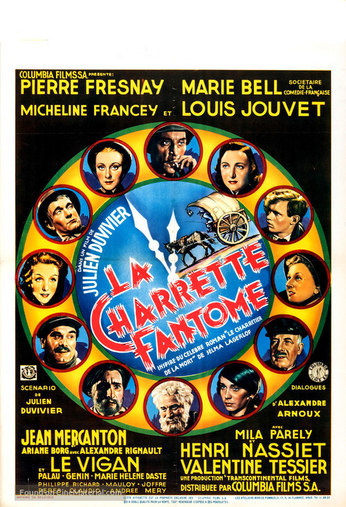 La charrette fant&ocirc;me - Belgian Movie Poster