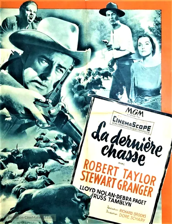The Last Hunt 1956 French Movie Poster The Last Hunt 1956 French Movie Poster