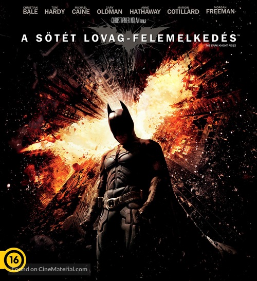 The Dark Knight Rises - Hungarian Blu-Ray movie cover