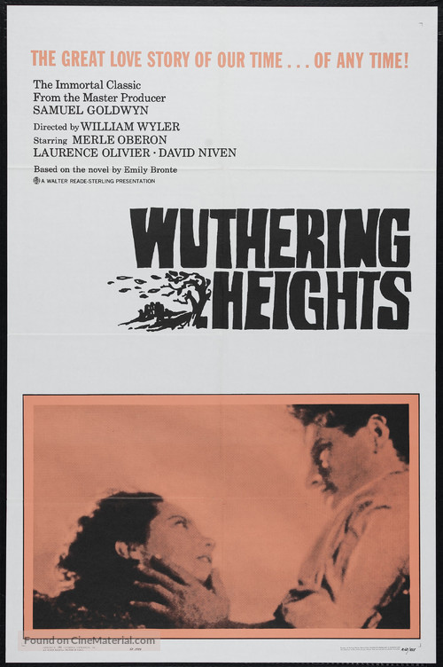 Wuthering Heights - Re-release movie poster