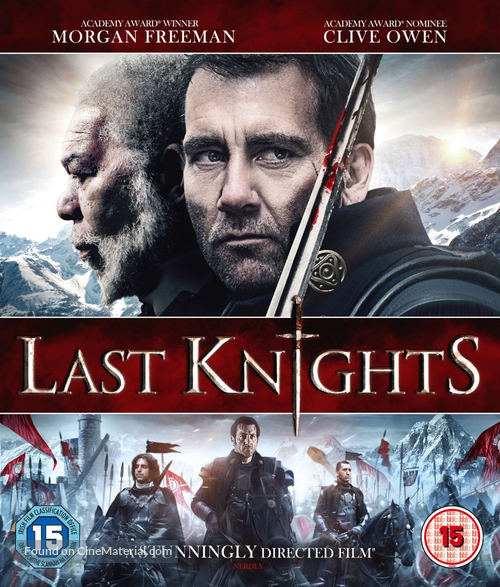 The Last Knights - British Blu-Ray movie cover