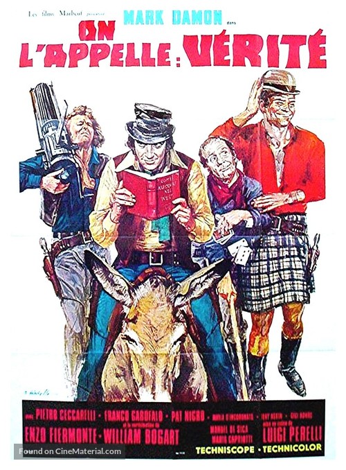 Lo chiamavano Verit&agrave; - French Movie Poster