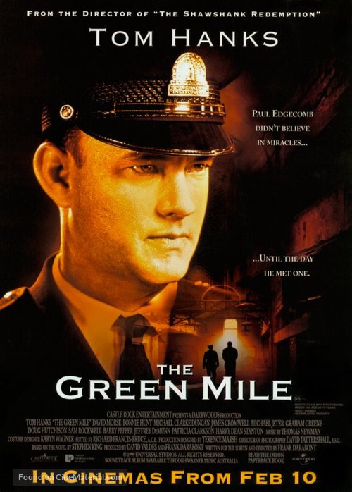 The Green Mile - Australian Movie Poster