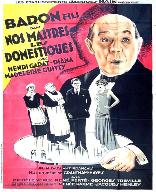 Nos ma&icirc;tres les domestiques - French Movie Poster