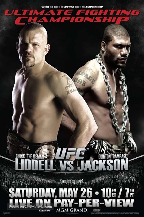 UFC 71: Liddell vs. Jackson - Movie Poster