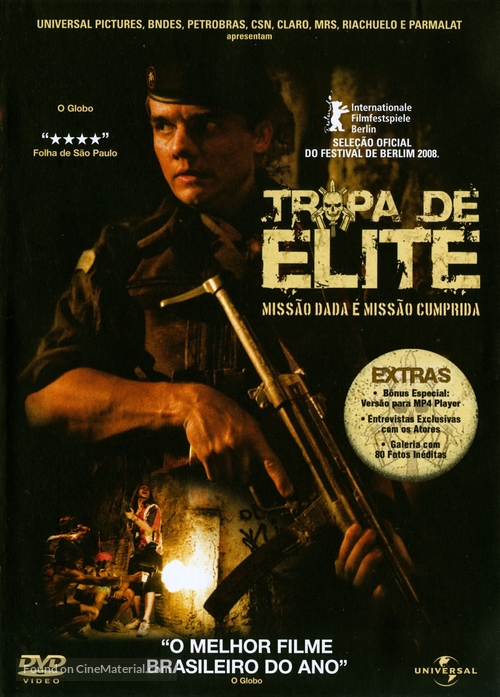 Tropa de Elite - Brazilian DVD movie cover