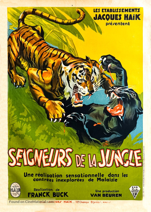 Bring &#039;Em Back Alive - French Movie Poster