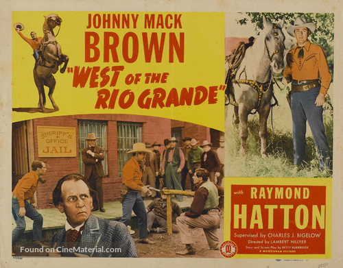 West of the Rio Grande - Movie Poster