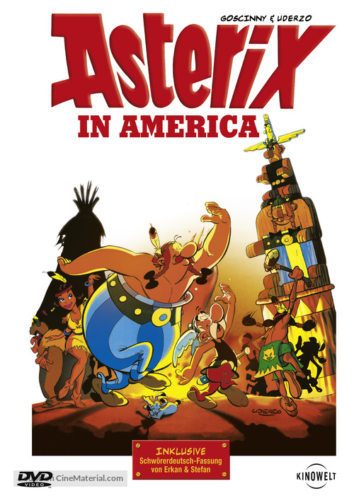 Asterix in Amerika - German DVD movie cover