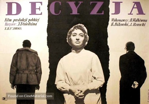 Decyzja - Polish Movie Poster