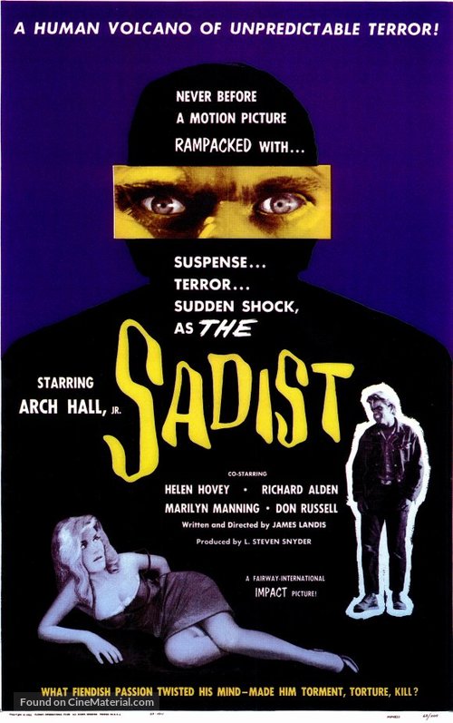 The Sadist - Movie Poster