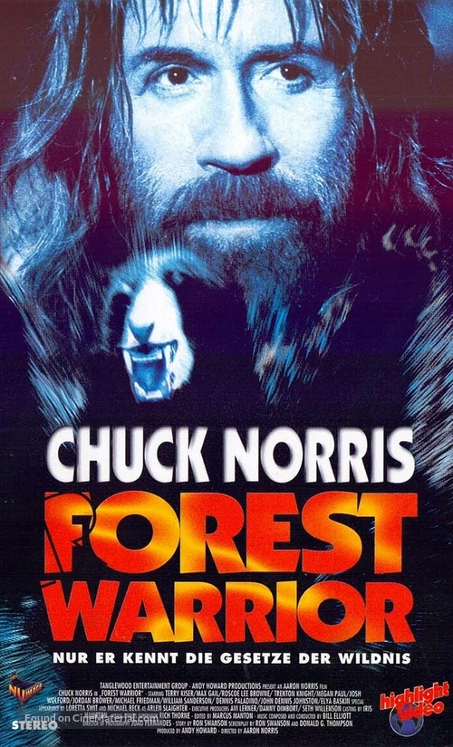 Forest Warrior - German VHS movie cover