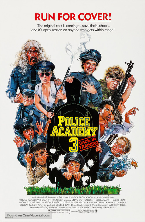 Police Academy 3: Back in Training - Movie Poster