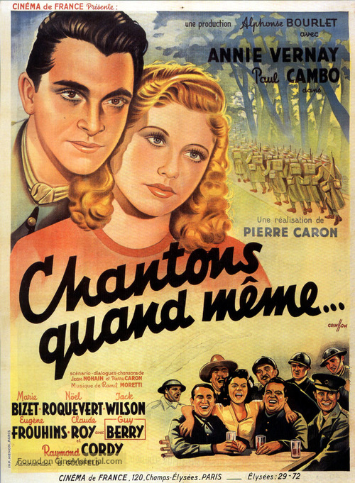 Chantons quand m&ecirc;me - French Movie Poster