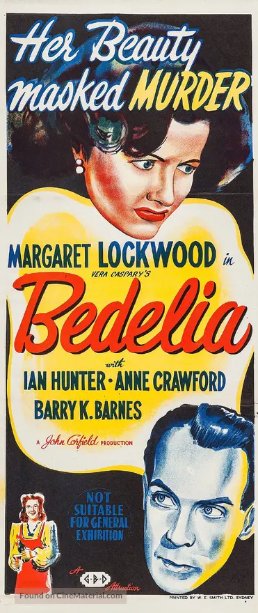 Bedelia (1946) Australian movie poster