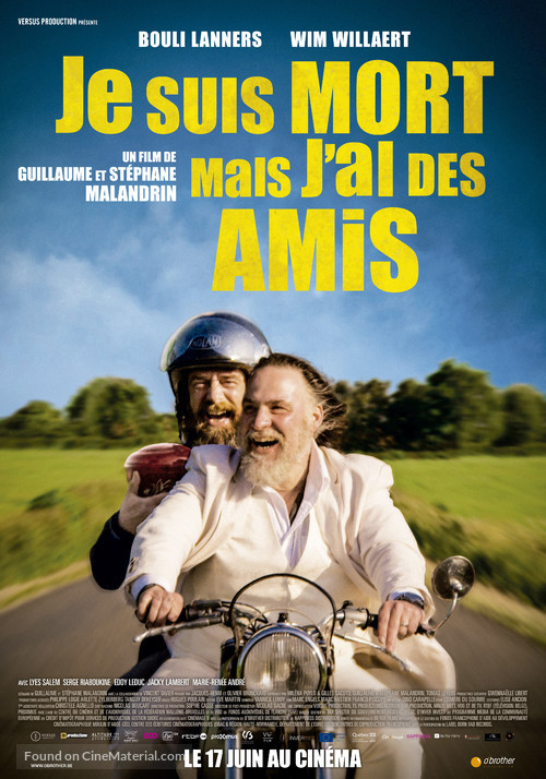 Je suis mort mais j&#039;ai des amis - Belgian Movie Poster