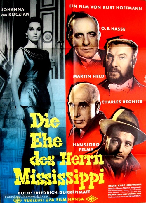 Die Ehe des Herrn Mississippi - German Movie Poster