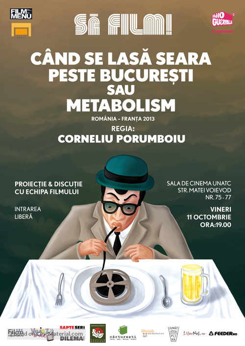 C&acirc;nd se lasa seara peste Bucuresti sau metabolism - Romanian Movie Poster