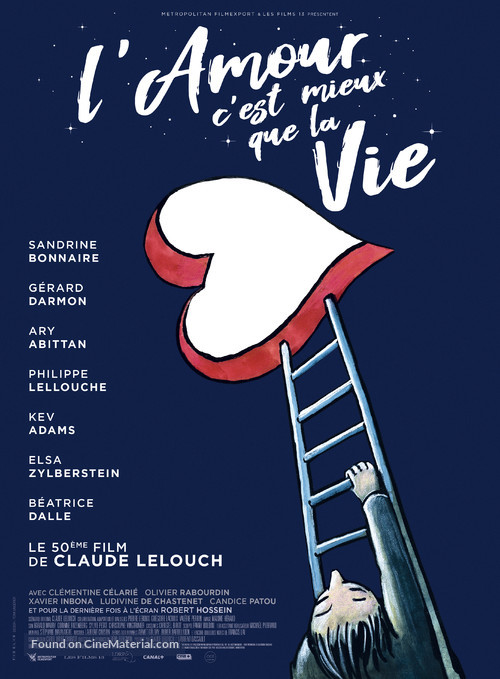 L&#039;amour c&#039;est mieux que la vie - French Movie Poster