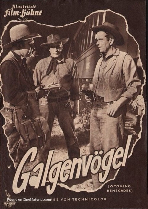 Wyoming Renegades - German poster