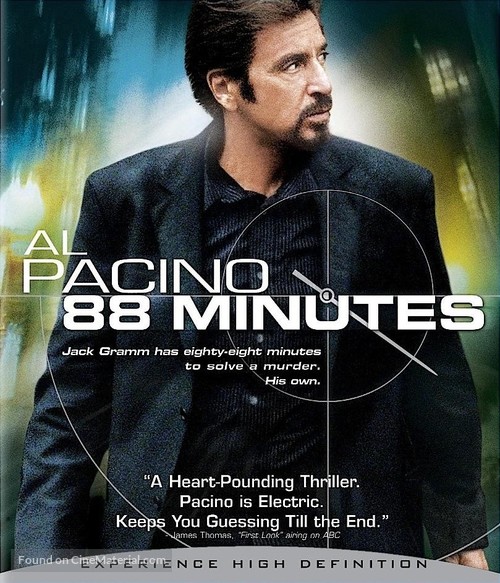 88 Minutes - Blu-Ray movie cover