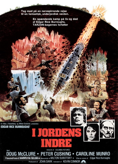 At the Earth&#039;s Core - Danish Movie Poster