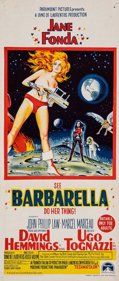 Barbarella - Australian Movie Poster