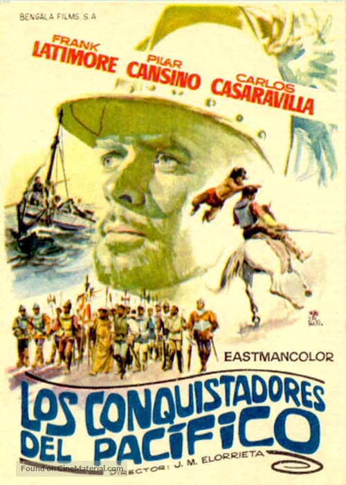 Los conquistadores del Pac&iacute;fico - Spanish Movie Poster