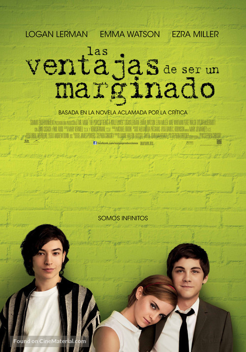 The Perks of Being a Wallflower - Spanish Movie Poster
