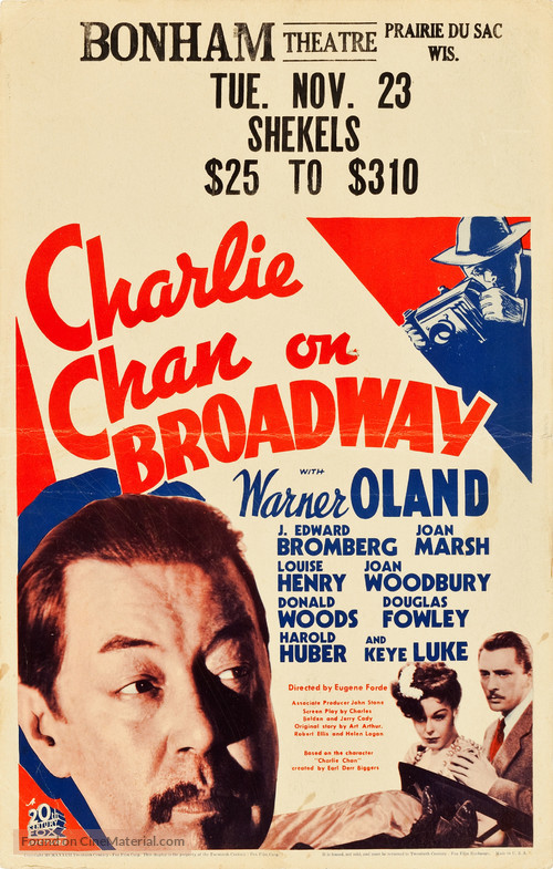 Charlie Chan on Broadway - Movie Poster