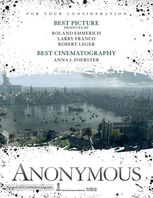 Anonymous - For your consideration movie poster
