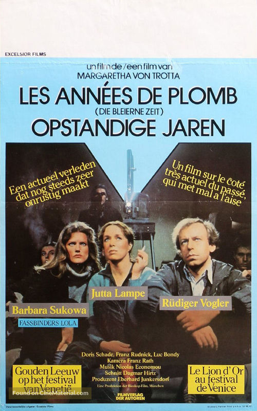 Bleierne Zeit, Die - Belgian Movie Poster