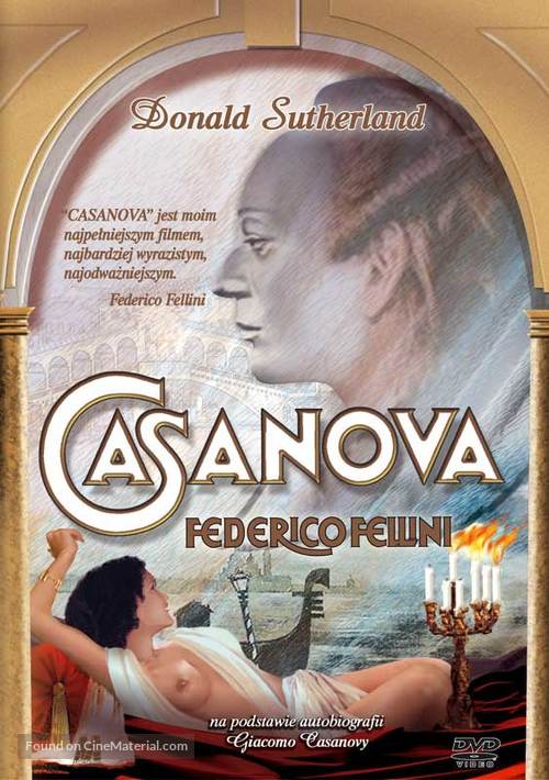 Il Casanova di Federico Fellini - Polish DVD movie cover