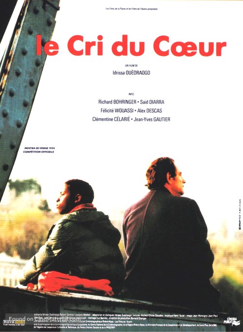 Le cri du coeur - French Movie Poster