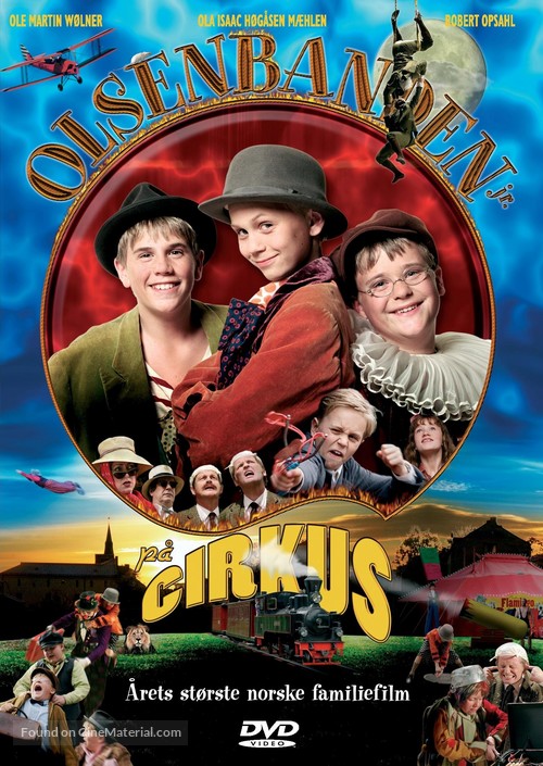 Olsenbanden Junior p&aring; cirkus - Norwegian DVD movie cover